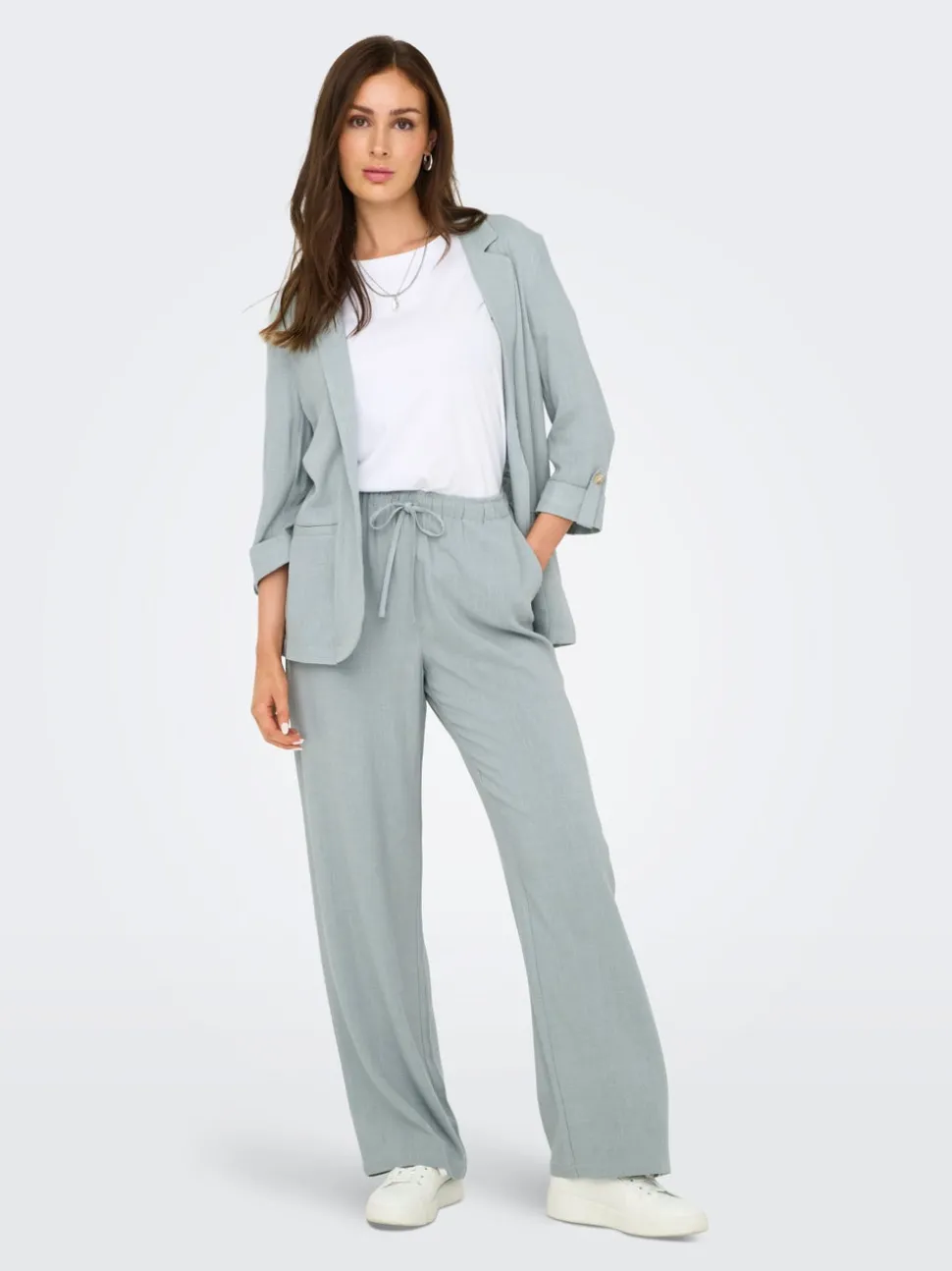 ONLSIESTA Straight Fit Lin Bukser