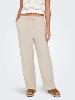ONLSIESTA Straight Fit Lin Bukser