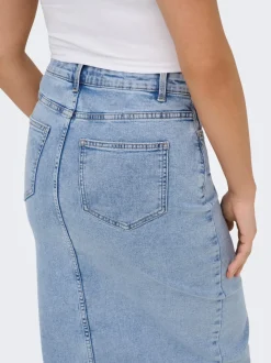 ONLSILJA Denimskjørt Midiskjørt