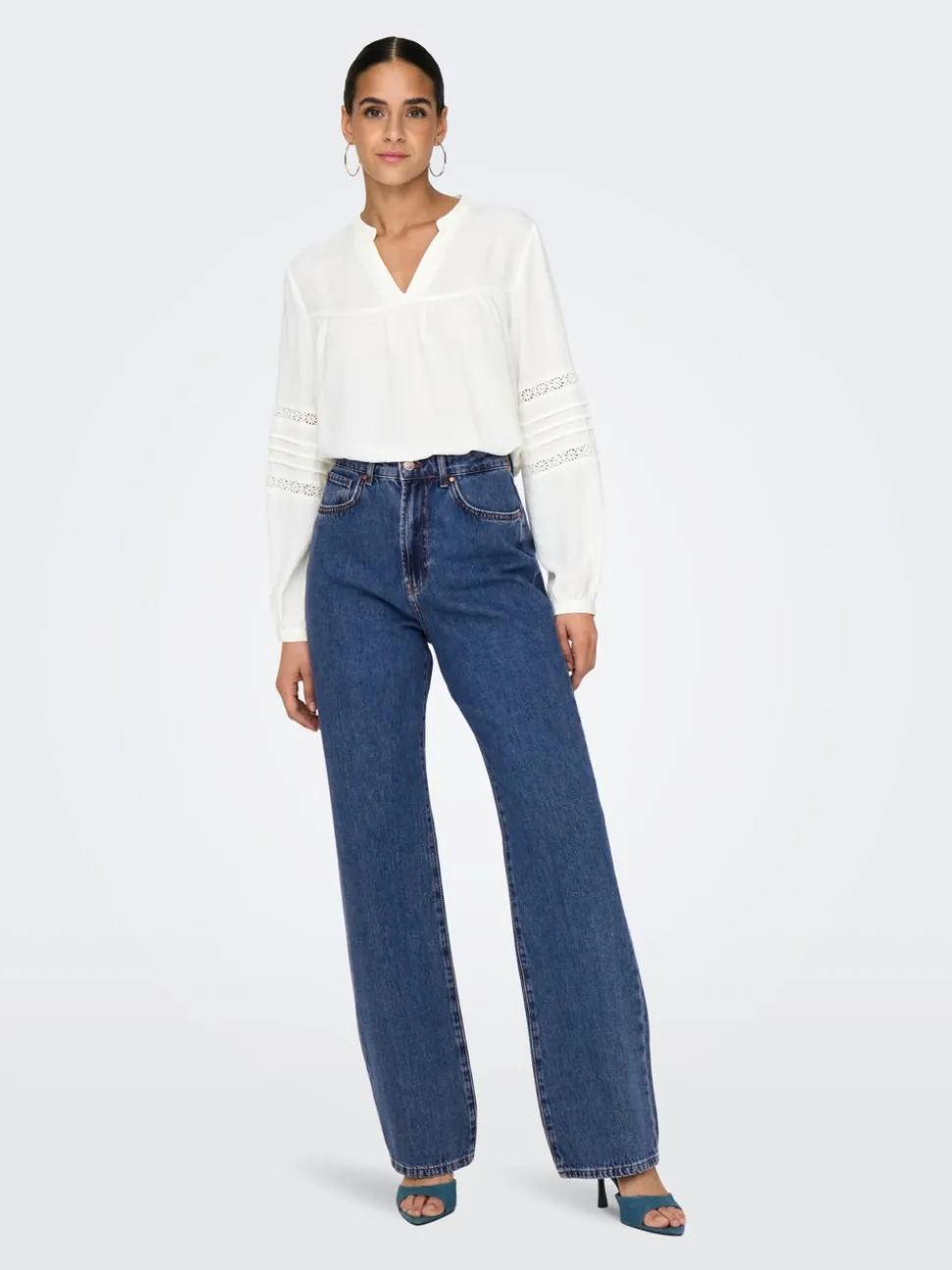 ONLSILJE Høy midje Straight Fit Jeans