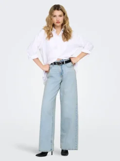ONLSILKY Høy midje Wide Leg Fit Jeans