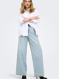 ONLSILKY Høy midje Wide Leg Fit Jeans