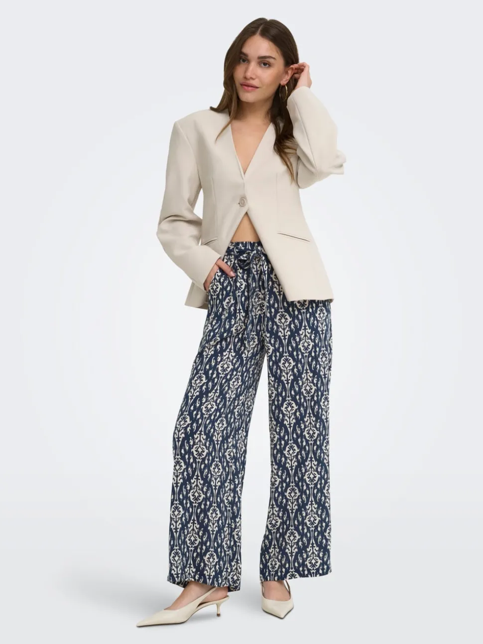 ONLSILVA Regular Fit Strikkebukser