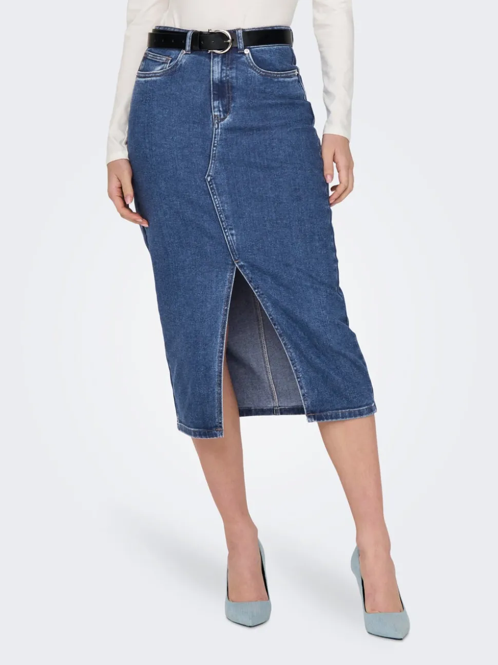 ONLSIRI Denim Denimskjørt Midiskjørt