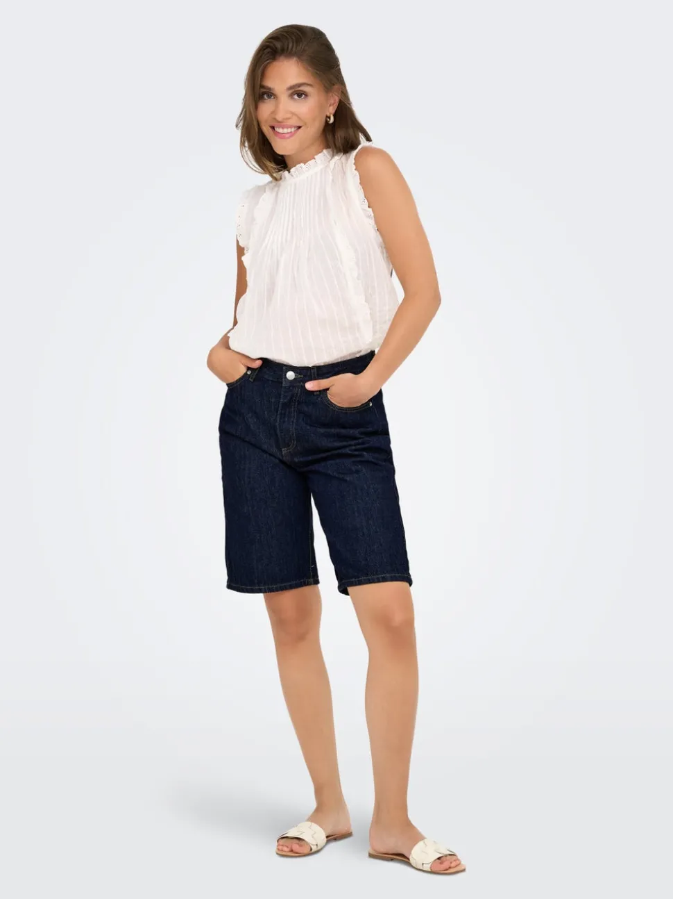 ONLSONNY Høy midje Regular Fit Denimshorts