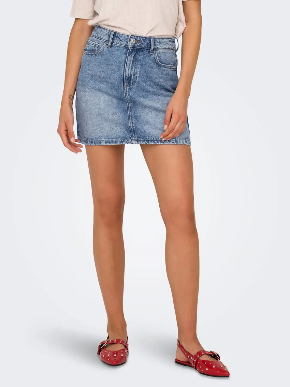 ONLSTELLA Denim Denimskjørt Kort skjørt