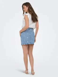 ONLSTELLA Denim Denimskjørt Kort skjørt