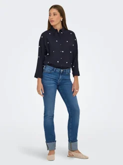 ONLSUI Middels høy midje Slim Fit Jeans