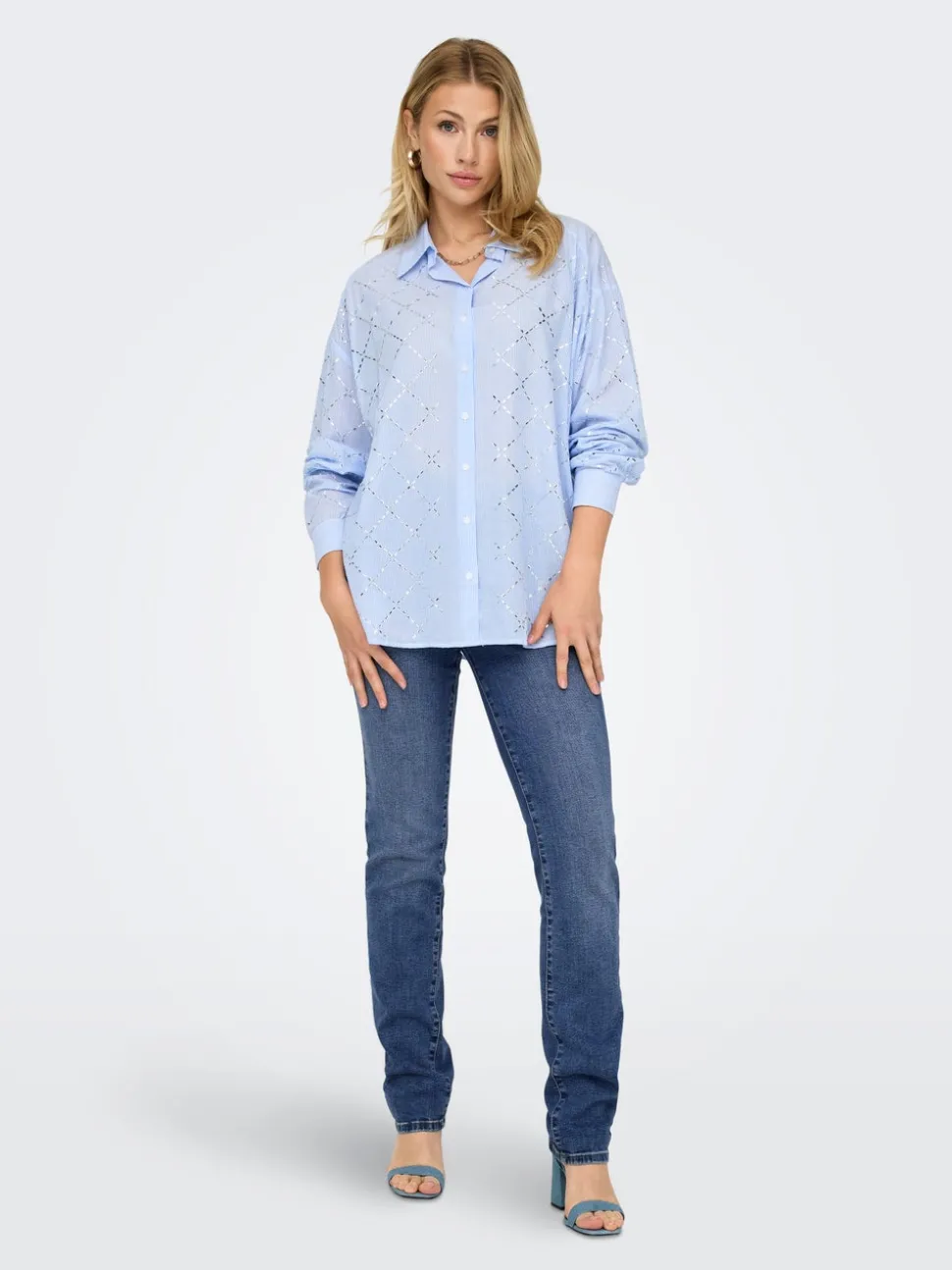 ONLSUI Middels høyt snitt Slim Fit Jeans