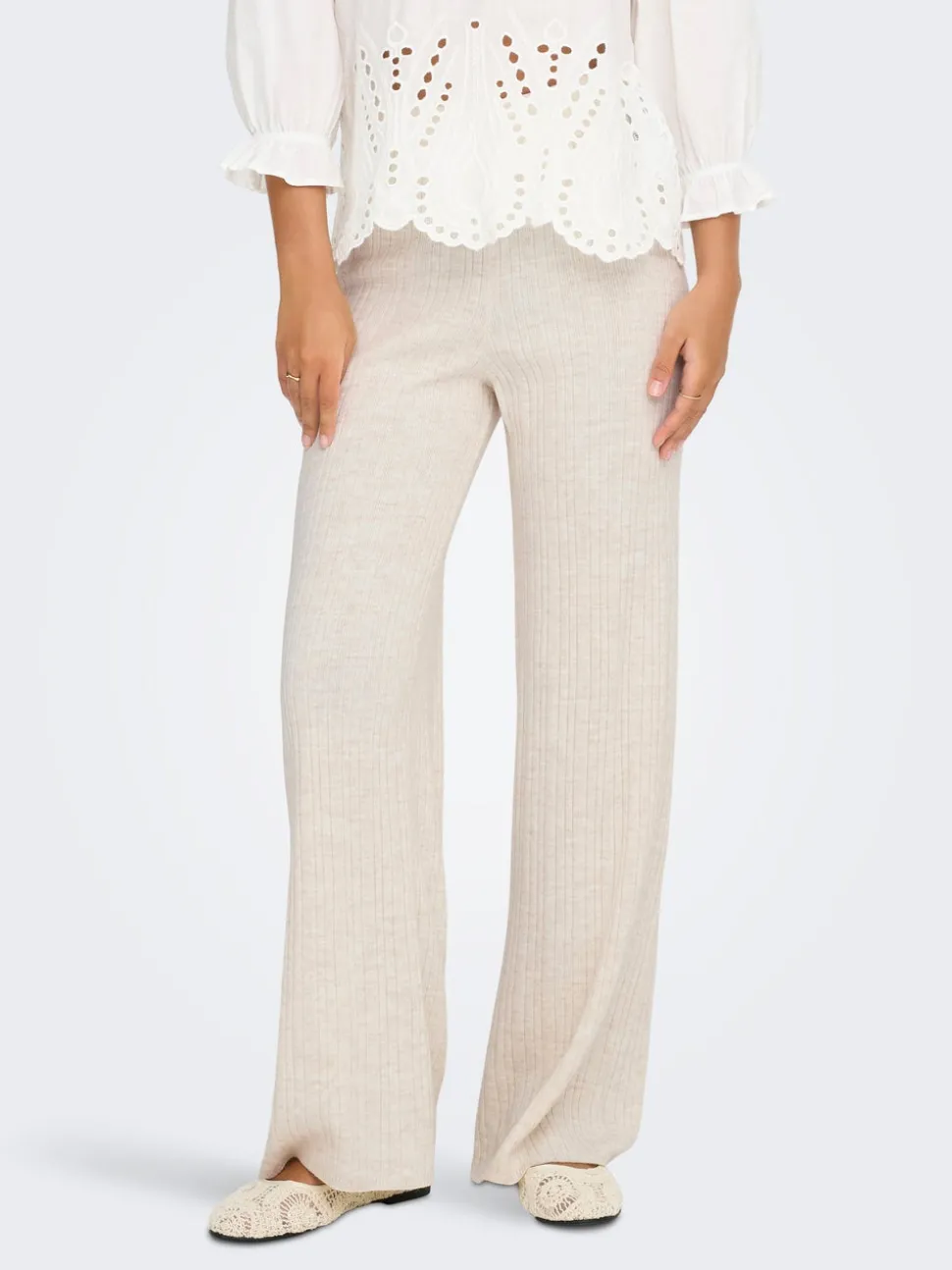ONLTHEA Baggy Fit Strikkebukser