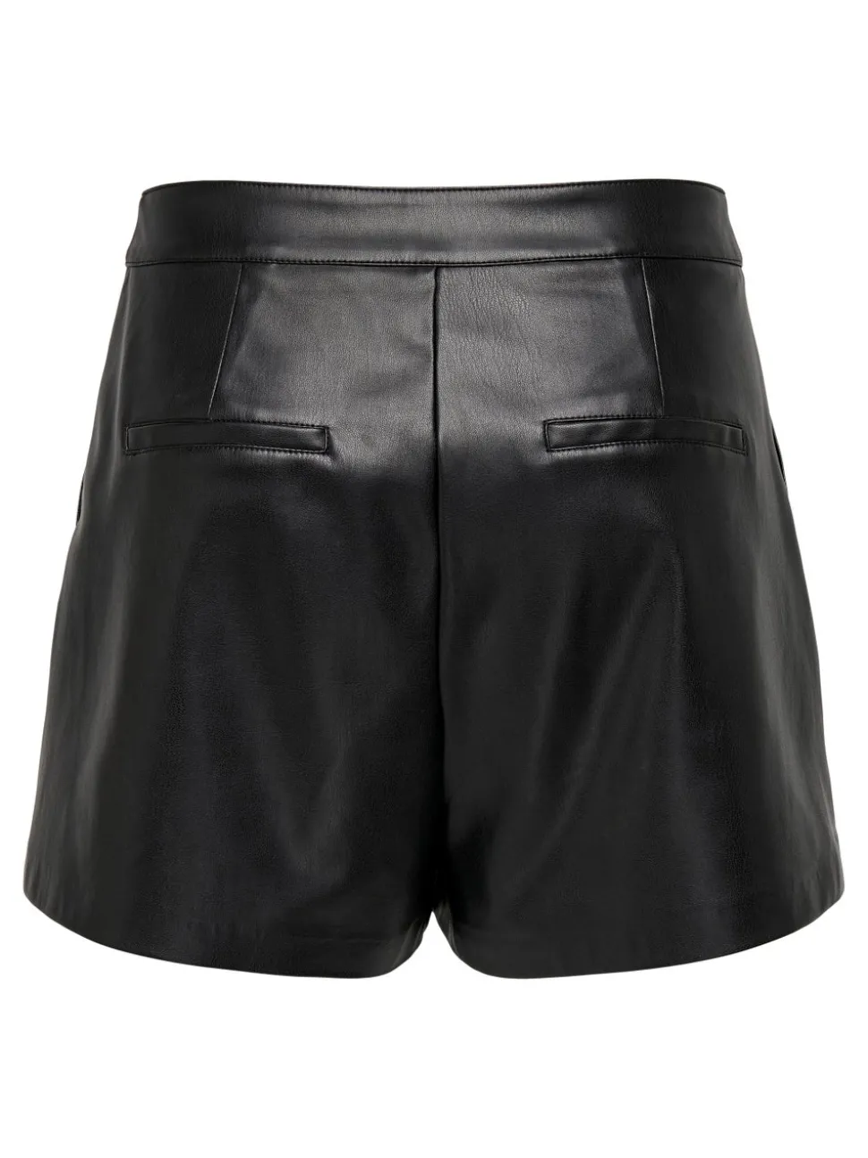 ONLTRICIA Middels høy midje Baggy Fit Shorts i kunstskinn