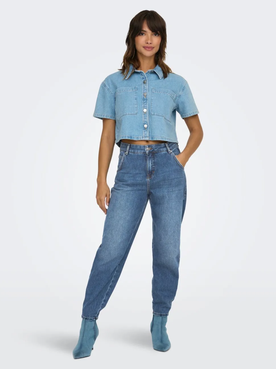 ONLTROY Høy midje Carrot Fit Ankellengde Jeans