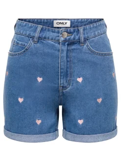 ONLVEGA Høy midje Mom Fit Shorts