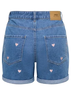 ONLVEGA Høy midje Mom Fit Shorts