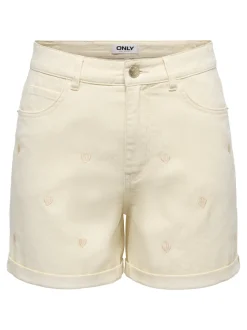 ONLVEGA Høy midje Mom Fit Shorts