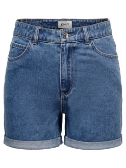 ONLVEGA Høy midje Regular Fit Denimshorts