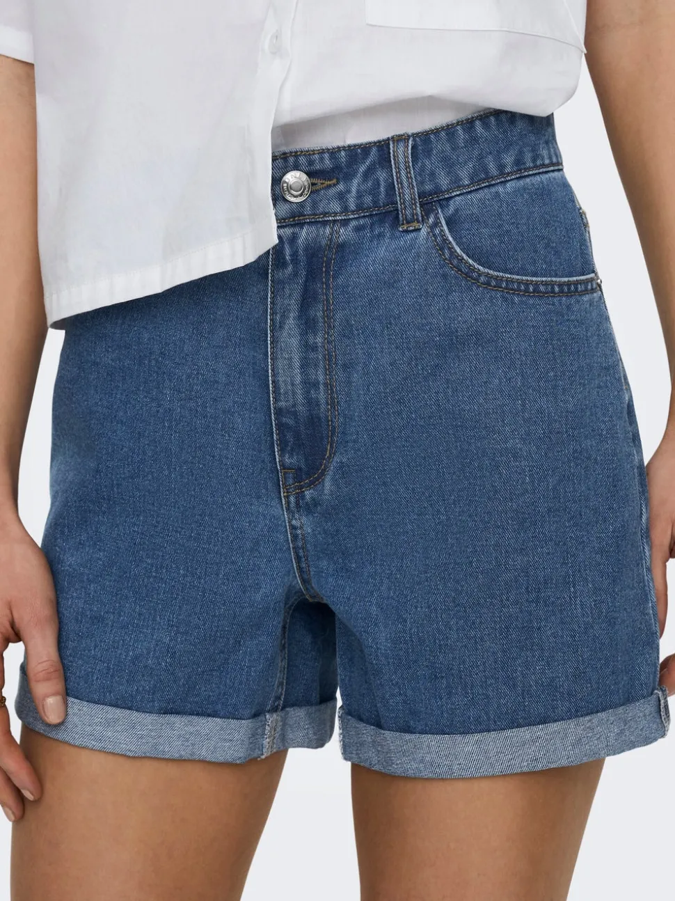 ONLVEGA Høy midje Regular Fit Denimshorts