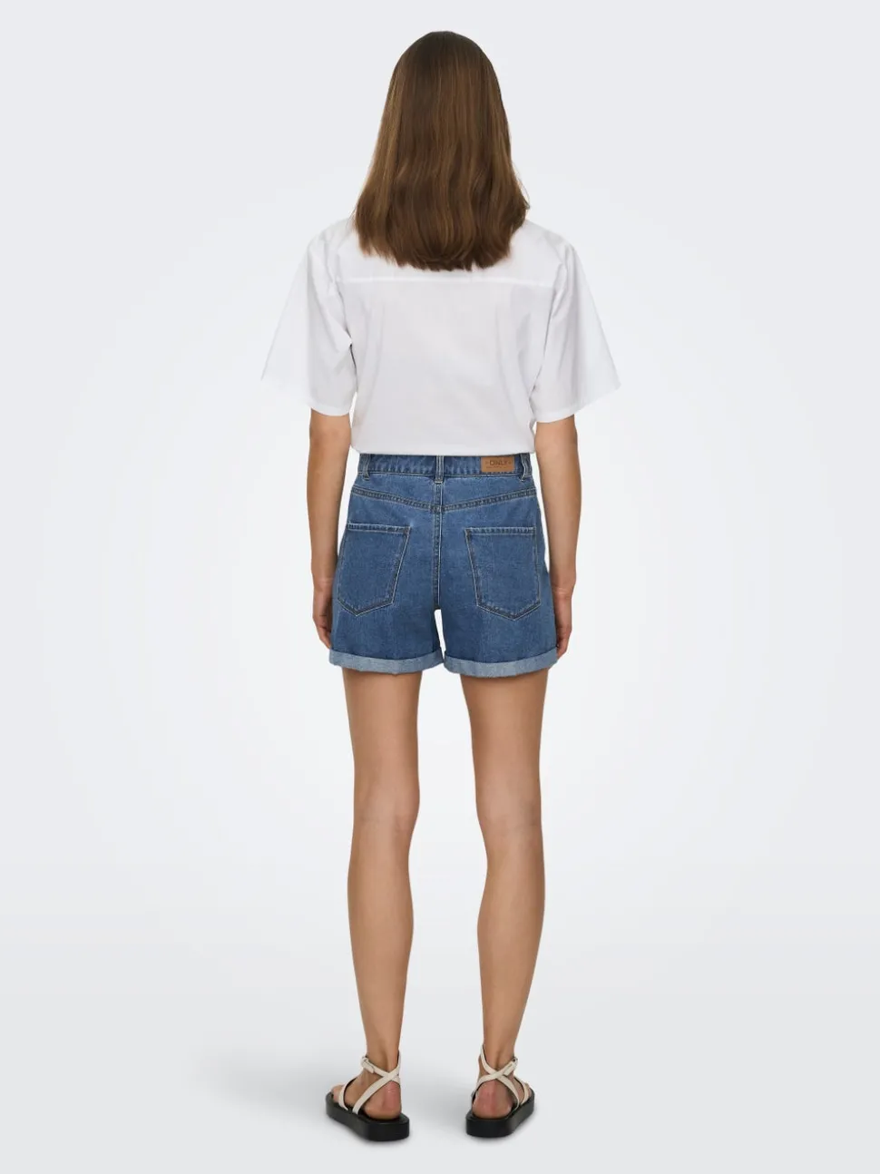 ONLVEGA Høy midje Regular Fit Denimshorts