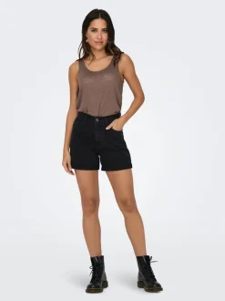 ONLVEGA Høy midje Regular Fit Denimshorts
