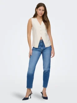 ONLVENEDA Høy midje Mom Fit Jeans