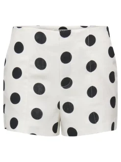 ONLVIESTA Høy midje Regular Fit Lin Uformell shorts