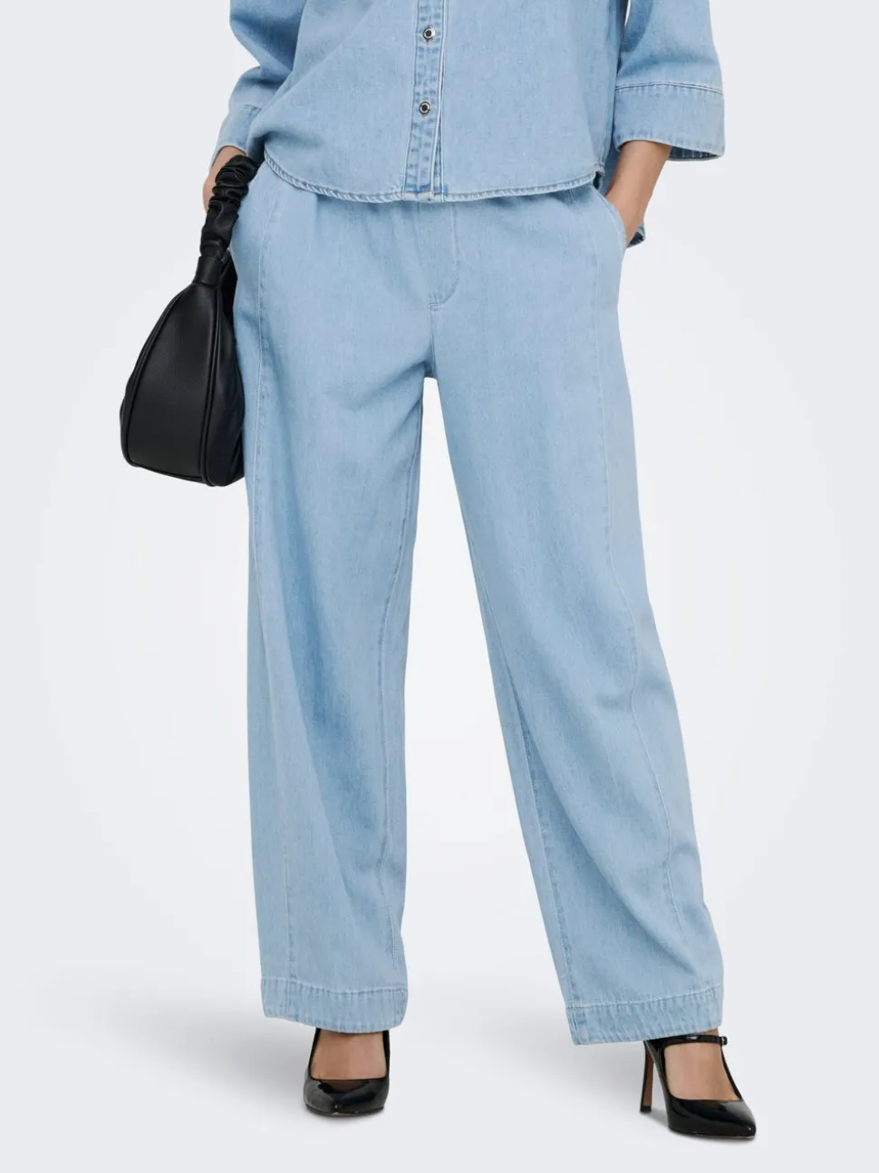 ONLVIX Middels høy midje Barrel-passform Jeans