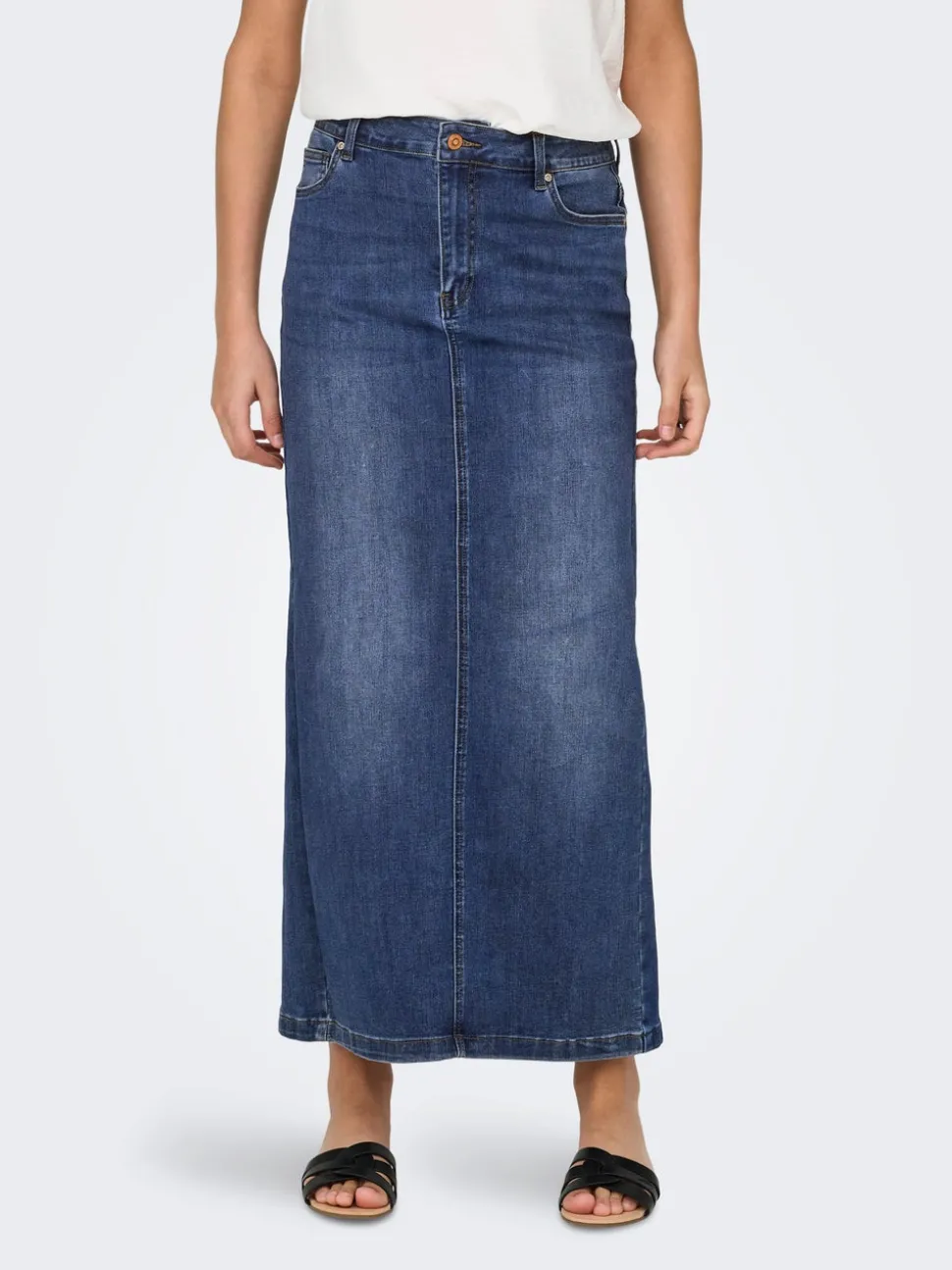 ONLWALO Denim Denimskjørt Langt skjørt