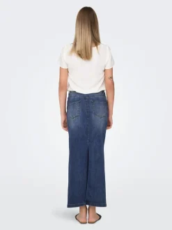 ONLWALO Denim Denimskjørt Langt skjørt