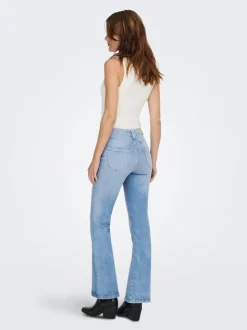 ONLWAUW Høy midje Flared Fit Jeans