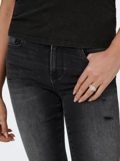 ONLWAUW Middels høy midje Regular Fit Capris