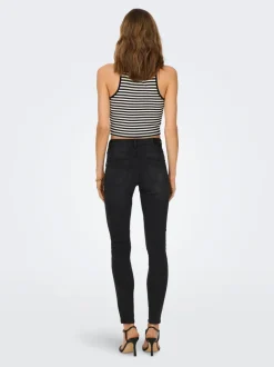 ONLWAUW Middels høy midje Skinny Fit Jeans