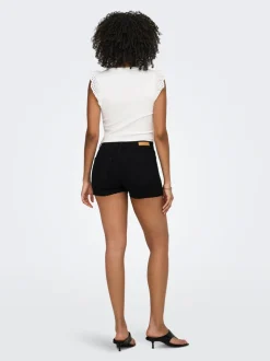 ONLWAUW Middels høy midje Regular Fit Denimshorts