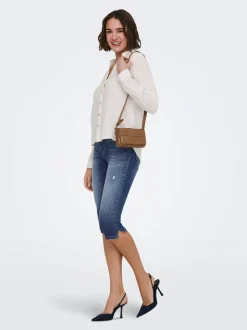 ONLWAUW Middels høy midje Regular Fit Capris