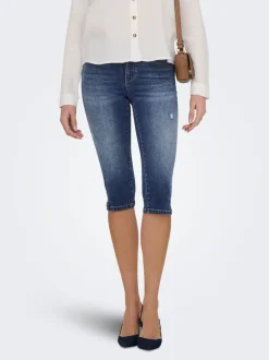 ONLWAUW Middels høy midje Regular Fit Capris