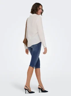 ONLWAUW Middels høy midje Regular Fit Capris