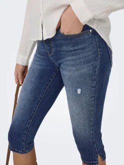 ONLWAUW Middels høy midje Regular Fit Capris