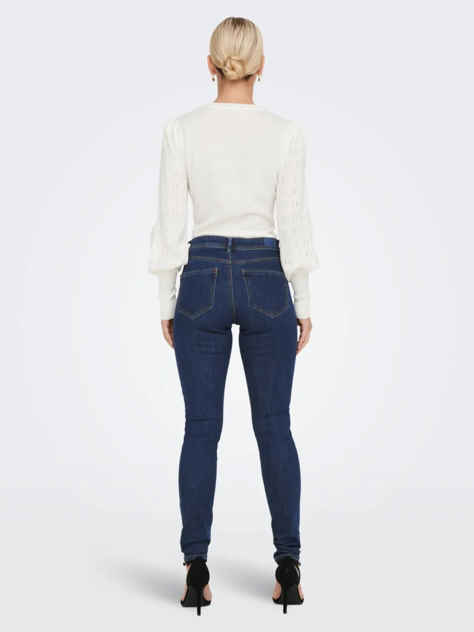 ONLWAUW Middels høy midje Skinny Fit Jeans