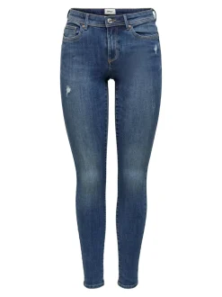 ONLWAUW Middels høy midje Skinny Fit Jeans