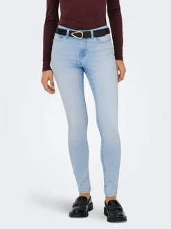ONLWAUW Middels høy midje Skinny Fit Jeans