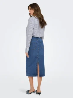 ONLWONDER Denim Denimskjørt Midiskjørt