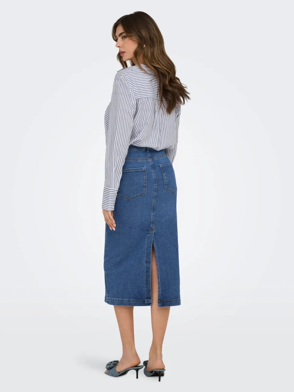 ONLWONDER Denim Denimskjørt Midiskjørt