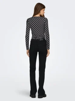 ONLWOW Middels høy midje Flared Fit Jeans