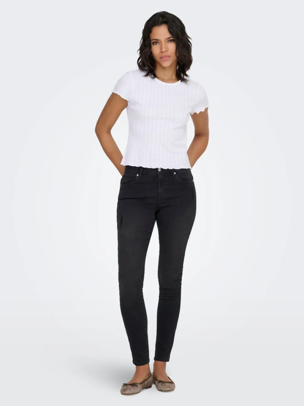 ONLWOW Middels høy midje Skinny Fit Jeans