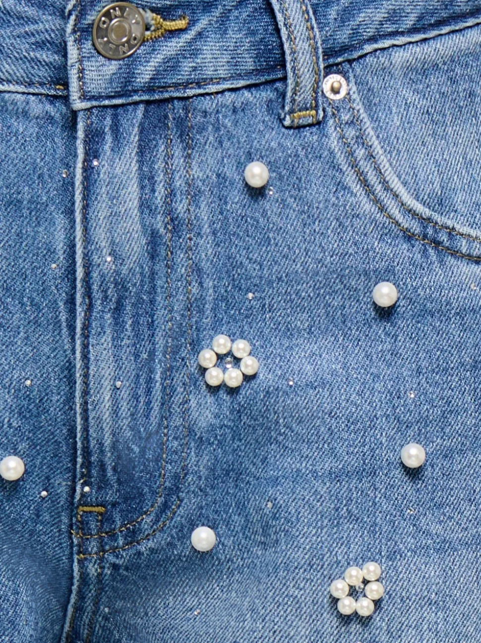 ONLZUMA Middels høy midje Regular Fit Denimshorts
