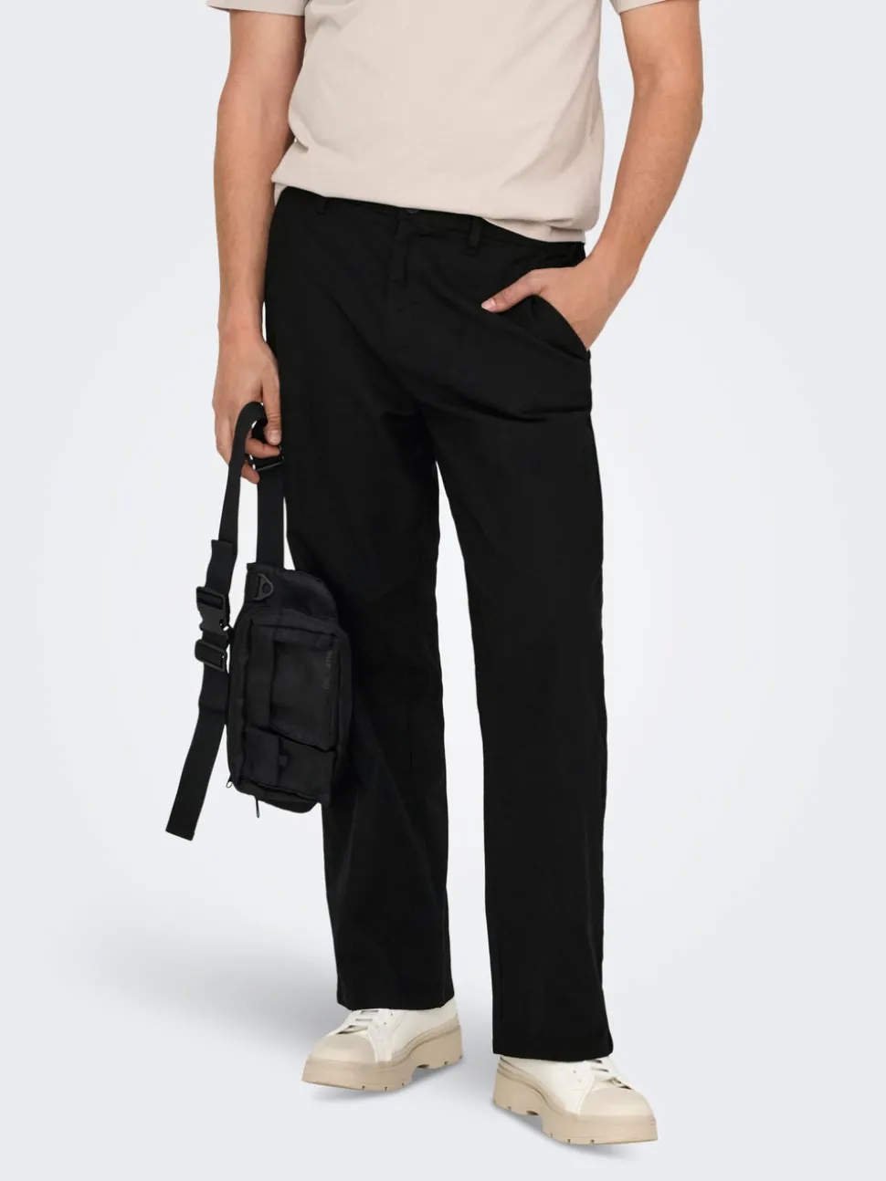 ONSBOB Loose fit Lin Bukser