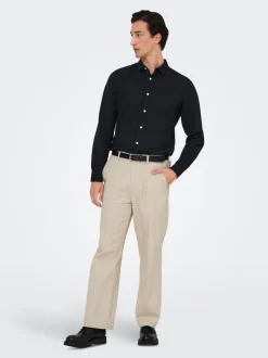 ONSBOB Loose fit Lin Bukser