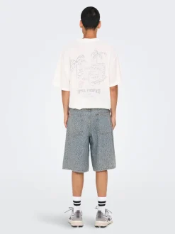 ONSCARL Middels høy midje Balloon Fit Shorts med 5 lommer