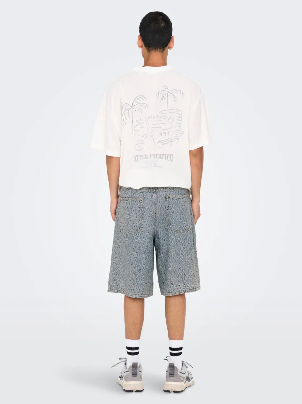 ONSCARL Middels høy midje Balloon Fit Shorts med 5 lommer