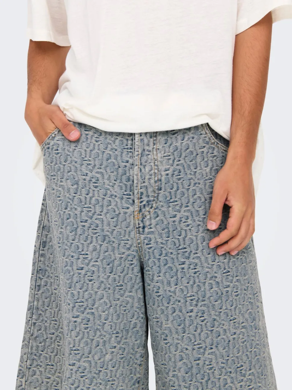 ONSCARL Middels høy midje Balloon Fit Shorts med 5 lommer