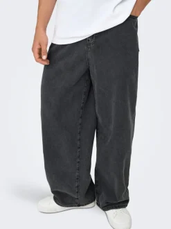 ONSCARL Middels høyt snitt Balloon Fit Jeans
